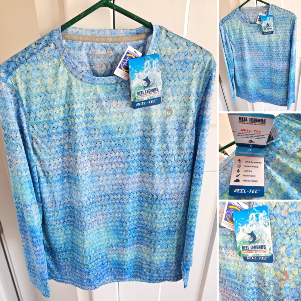 Reel Legends Performance *REEL-TEC* Shirt Ultra Lightweight UPF Sun Protection